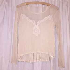 Kimchi Blue - sheer lace blouse